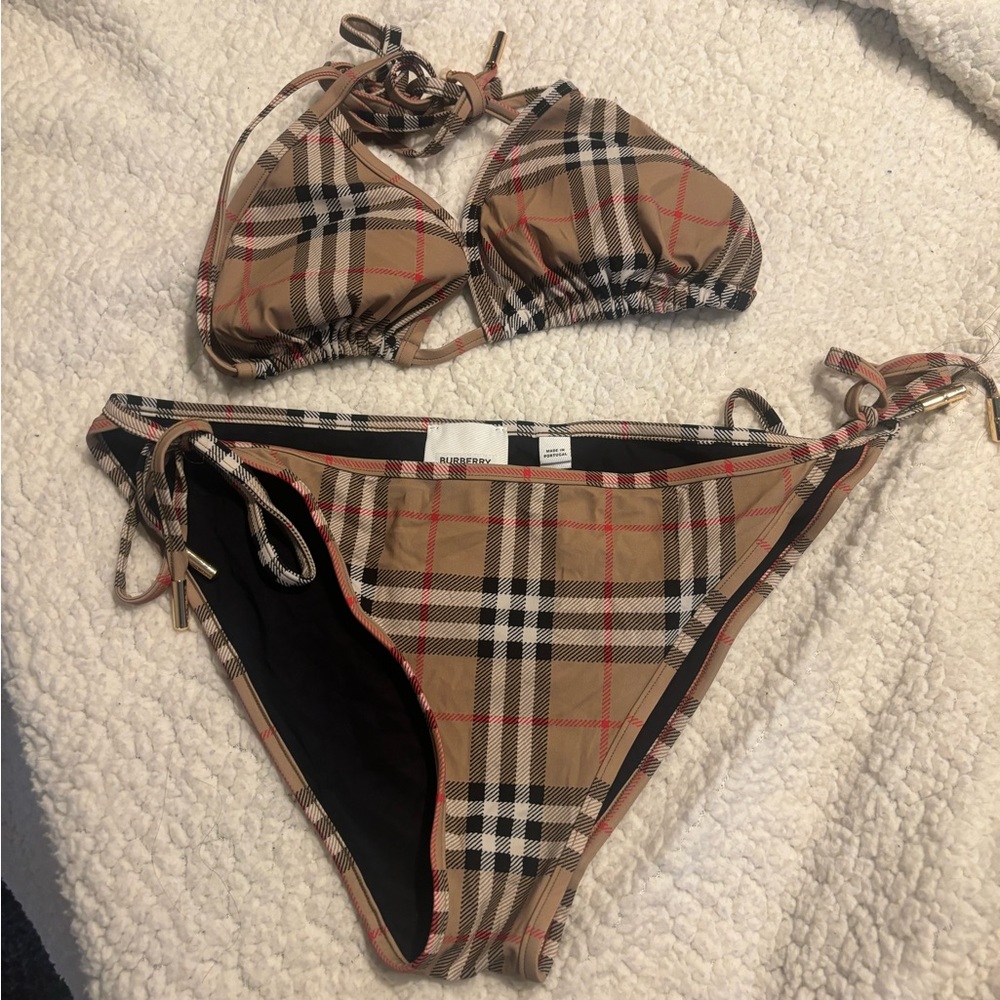 Burberry plaid swimsuit